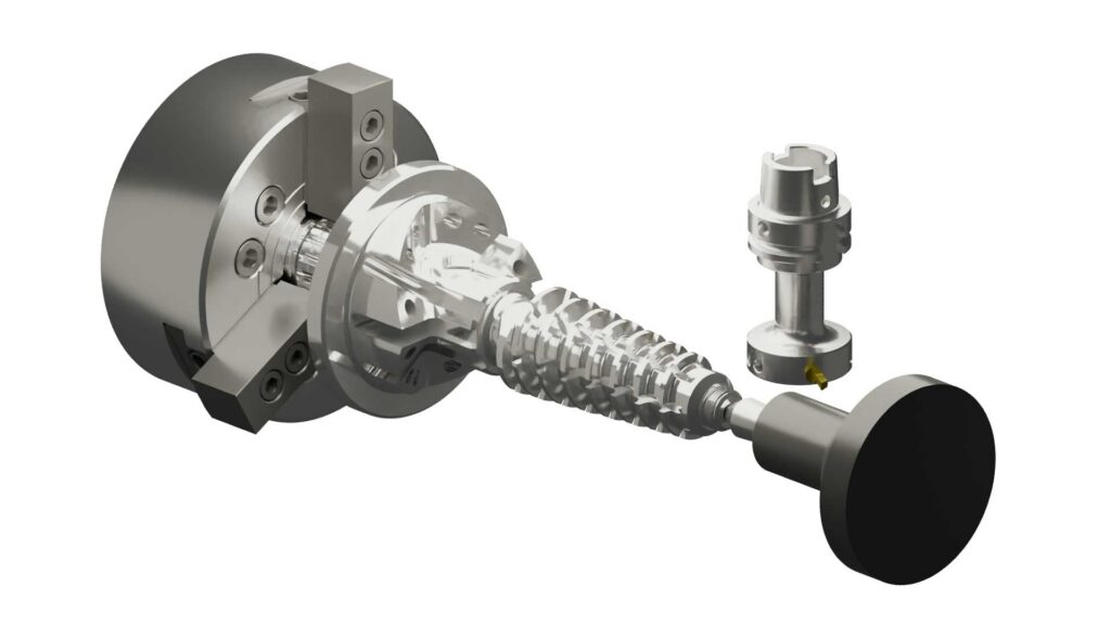 Mill-Turn simulation in Mastercam