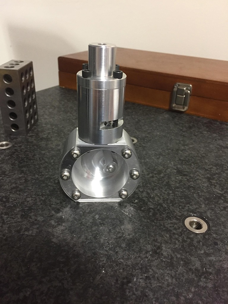 Silver metal air compressor assembly