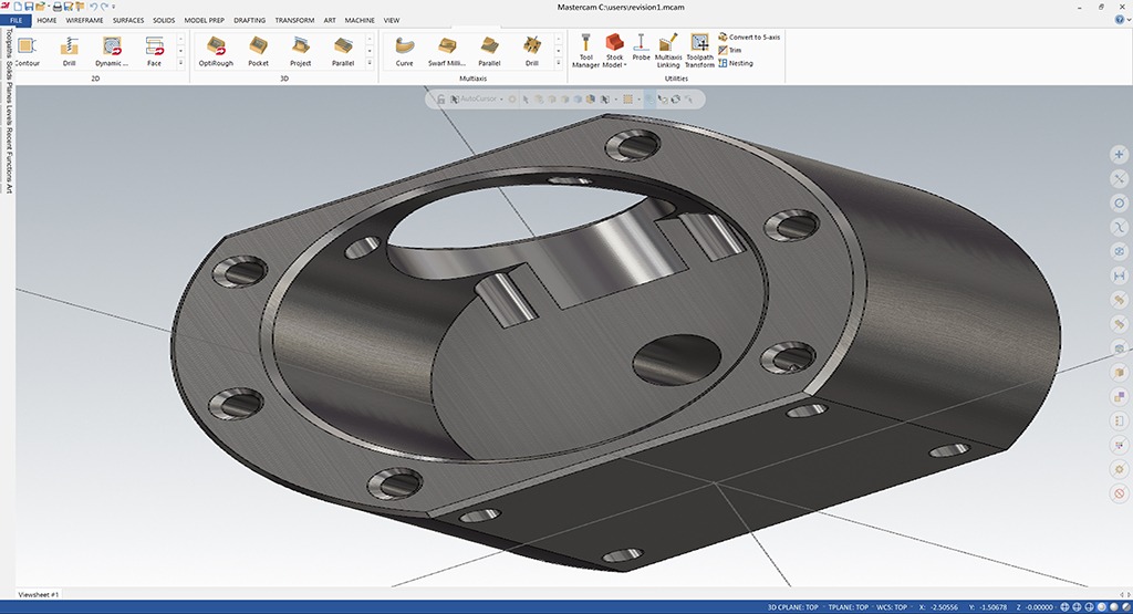 Desktop view of a air compressor view 3D mockup