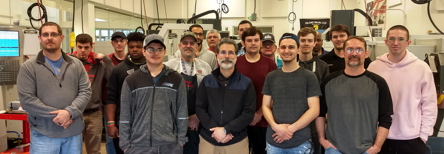 group of students and professors at Catawba valley community college