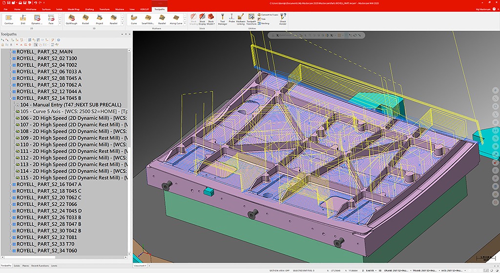 Desktop view of dynamic-motion software 3D model