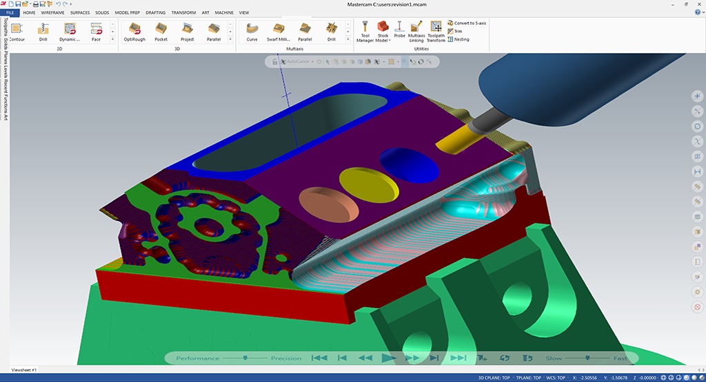 Desktop view of 3D verification model