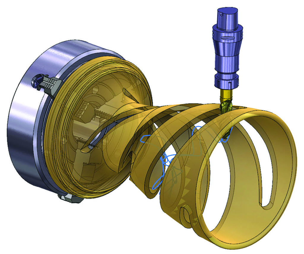 illustration of Mastercam multiaxis