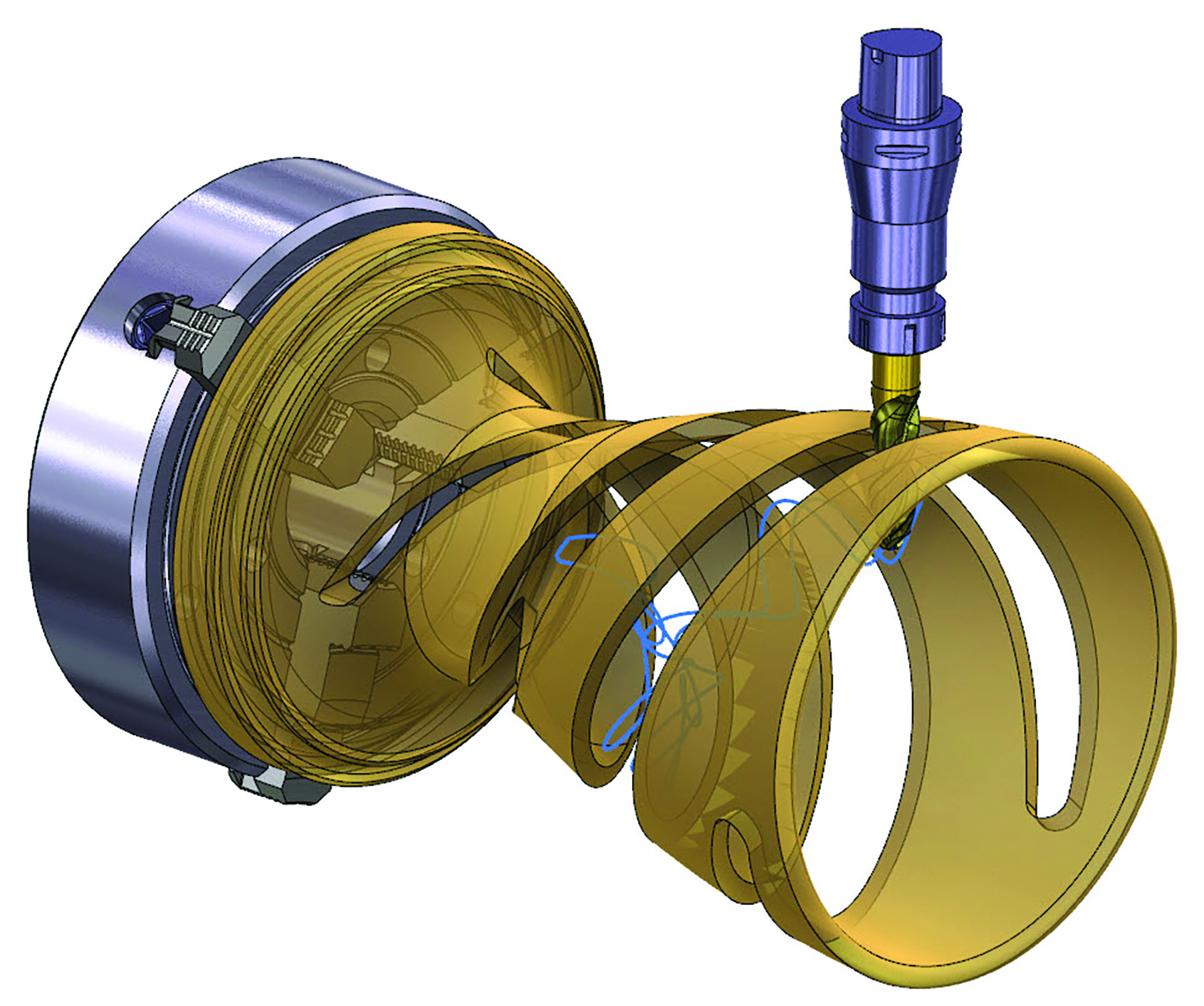 illustration of Mastercam multiaxis