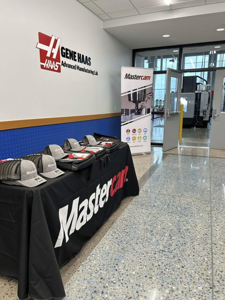 Row of Mastercam hats