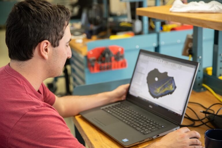 Man using Mastercam software