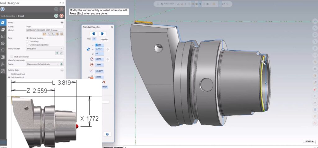 Better Mill-Turn Simulation: How to Align 3D Turning Tools in Mastercam